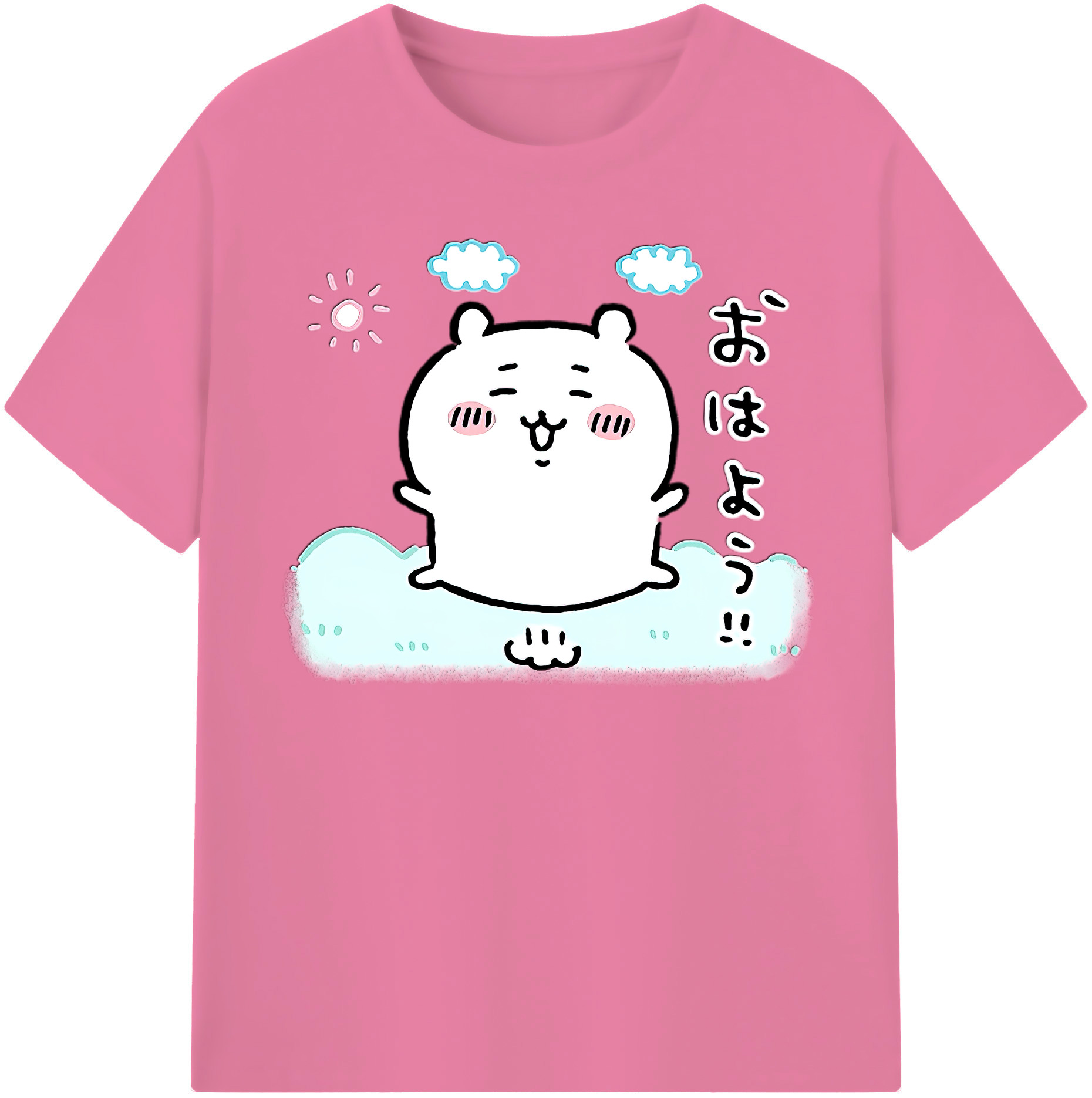 （画像用） ちいかわ ちいかわ Chii-kawa chiikawa 綿100％半袖Tシャツ（フロントプリント）